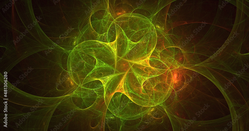 3D rendering abstract round light background 3D rendering abstract round light background