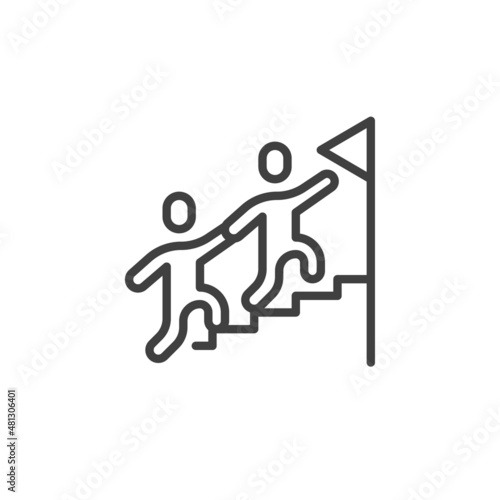 Career Coaching line icon
