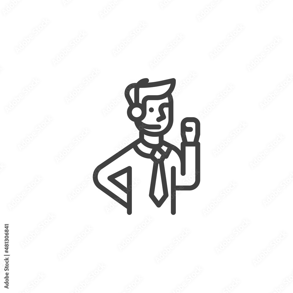 Support service line icon Support service line icon