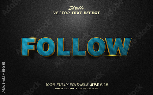 Creative 3d follow editable text effect