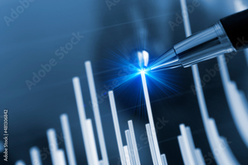 Bar Graph on LCD Screen with High-Tech Look