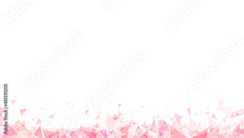 Frame background with simple triangular light and like a piece of glass