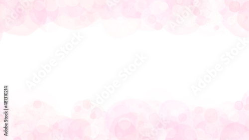 A cute and beautiful frame background with round light