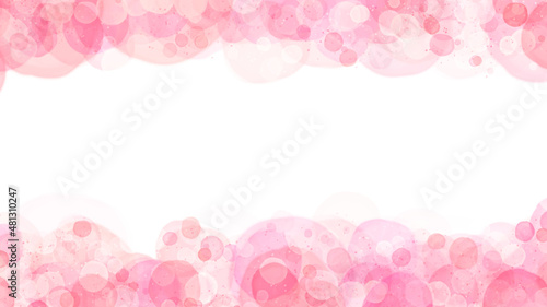A cute and beautiful frame background with round light