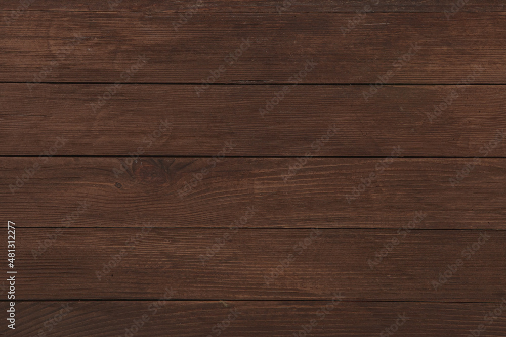 Fototapeta premium Vintage brown wood background texture. Old painted wood wall