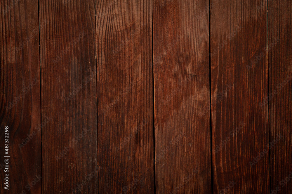 Naklejka premium Vintage brown wood background texture. Old painted wood wall