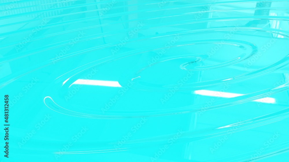 Turquoise surface with white highlights and circles on the water. Beautiful turquoise background. A liquid surface with a whirlpool in a perspective form.
Turquoise surface with white highlights and circles on the water. Beautiful turquoise background. A liquid surface with a whirlpool in a perspective form.