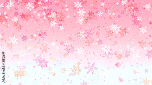 Fantastic background with snow