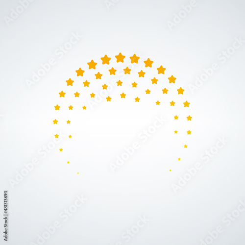 Abstract golden Circular Ha...