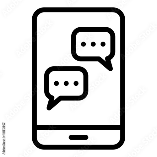 chatting app line icon