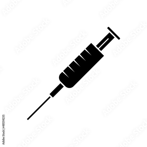 Syringe injection icon