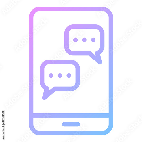 chatting app gradient icon
