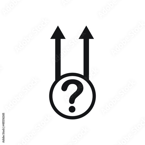 Decision choice way icon design vector illustration