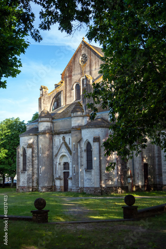 Church of Sainte-Eug?nie in Pontonx-sur-l'Adour in France photo