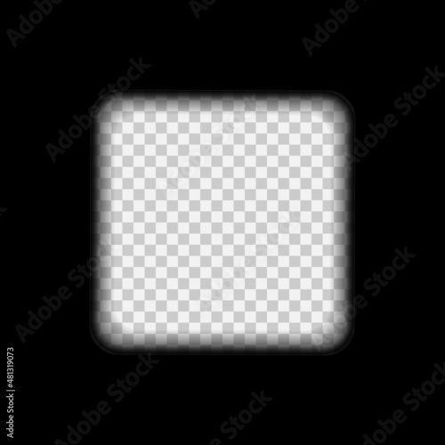 Old cinematic frame on a transparent background.