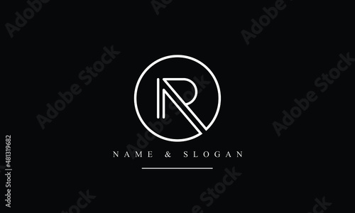 RI, IR, R, I abstract letters logo monogram