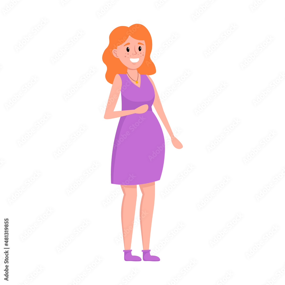 Pregnant woman isolated on white background. Vector illustration. Pregnant woman isolated on white background. Vector illustration.