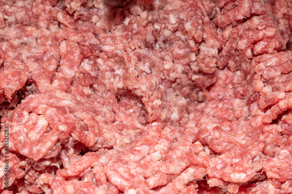 Freshly ground beef. Mincemeat texture and background Freshly ground beef. Mincemeat texture and background