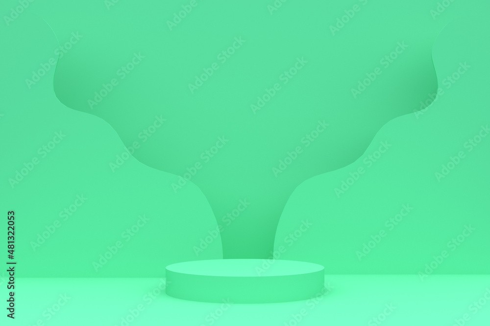 custom made wallpaper toronto digitalpedestal pedestal 3d rendering green background