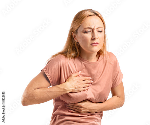 Mature woman feeling discom...