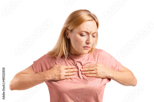 Mature woman feeling discom...
