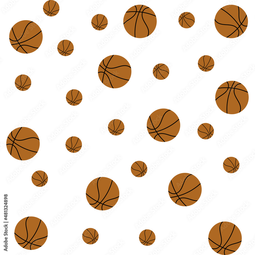 Basketball background square design template vector