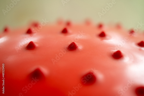Abstract red ball close up
