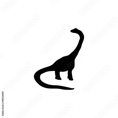 Dinosaur prehistoric animal icon design template vector