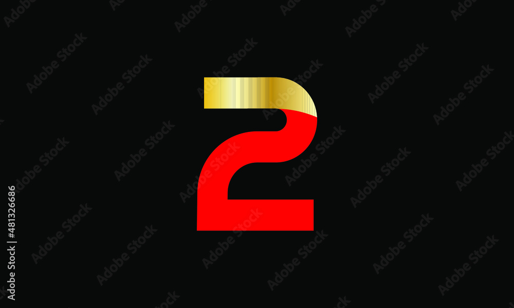 2 Number New Gold Red Elegant Logo 2 Number New Gold Red Elegant Logo