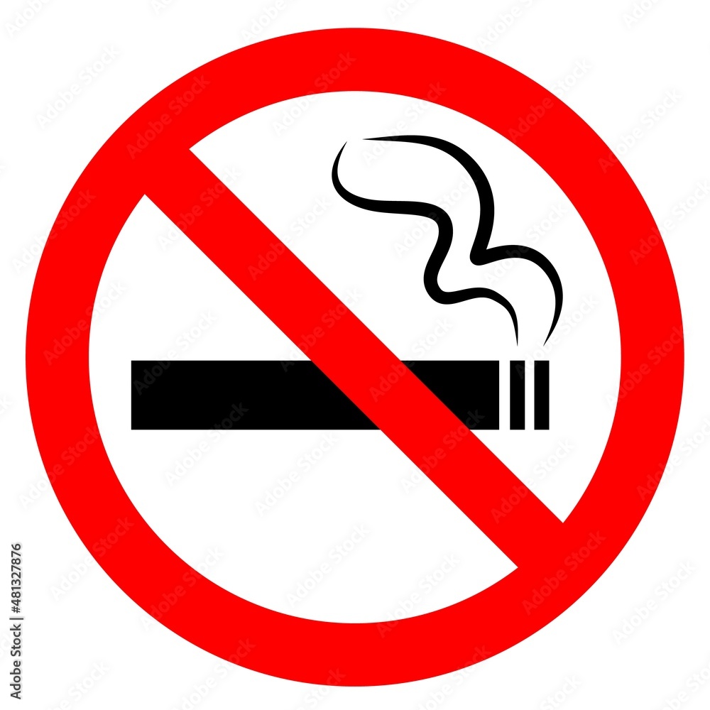 No smoking sign. Stop cigarette symbol. Vector No smoking sign. Stop cigarette symbol. Vector