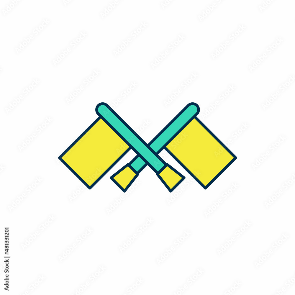 Filled outline Flag icon isolated on white background. Location marker symbol. Vector Filled outline Flag icon isolated on white background. Location marker symbol. Vector