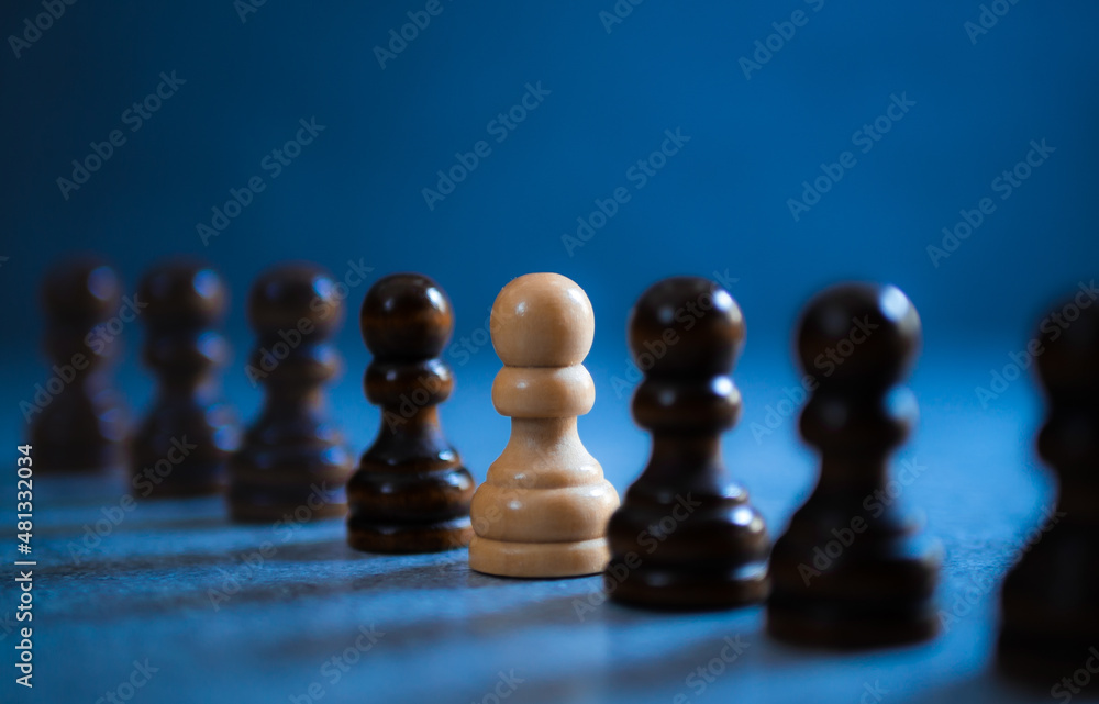 Individualism and standing out from the crowd concept Individualism and standing out from the crowd concept