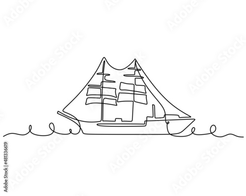 One single continuous line ...