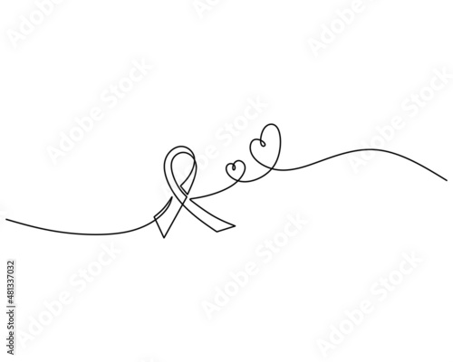 One single continuous line ...
