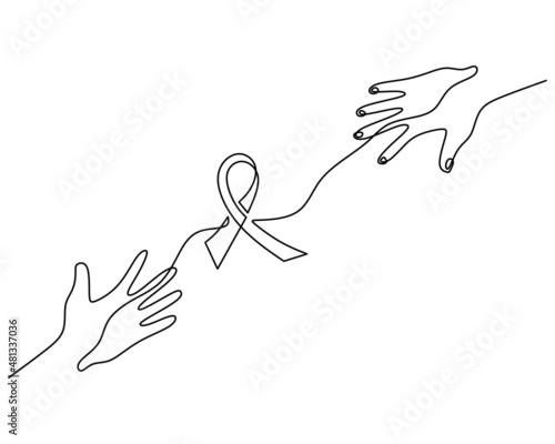 One single continuous line ...