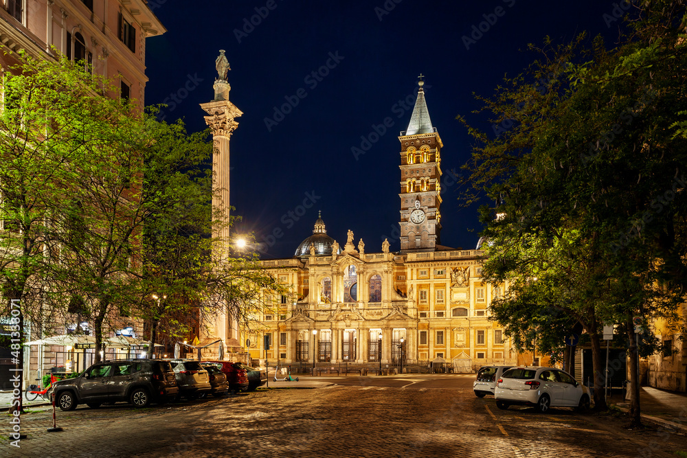 Obraz premium Basilica of Saint Mary Major, Rome, Italy.