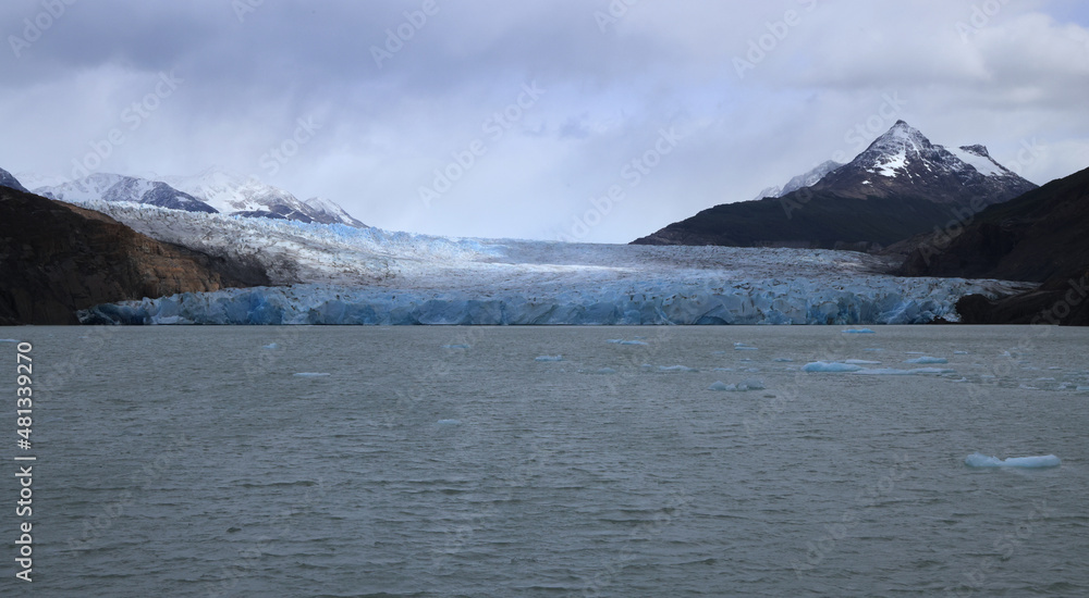 View of the west front of the Gray Glacier, Chile View of the west front of the Gray Glacier, Chile
