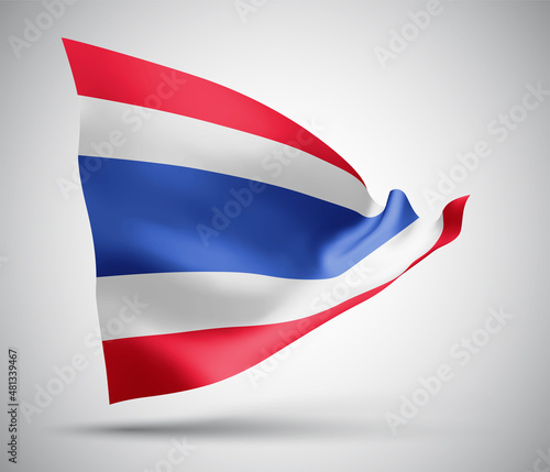 thailand, vector 3d flag isolated on white background Free Download thailand, vector 3d flag isolated on white background - GFXLoad