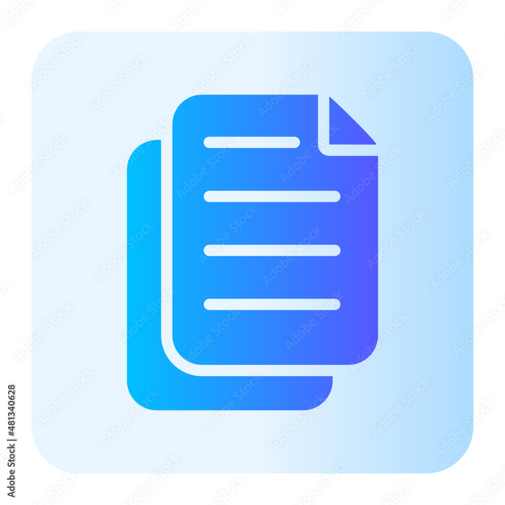 document gradient icon document gradient icon