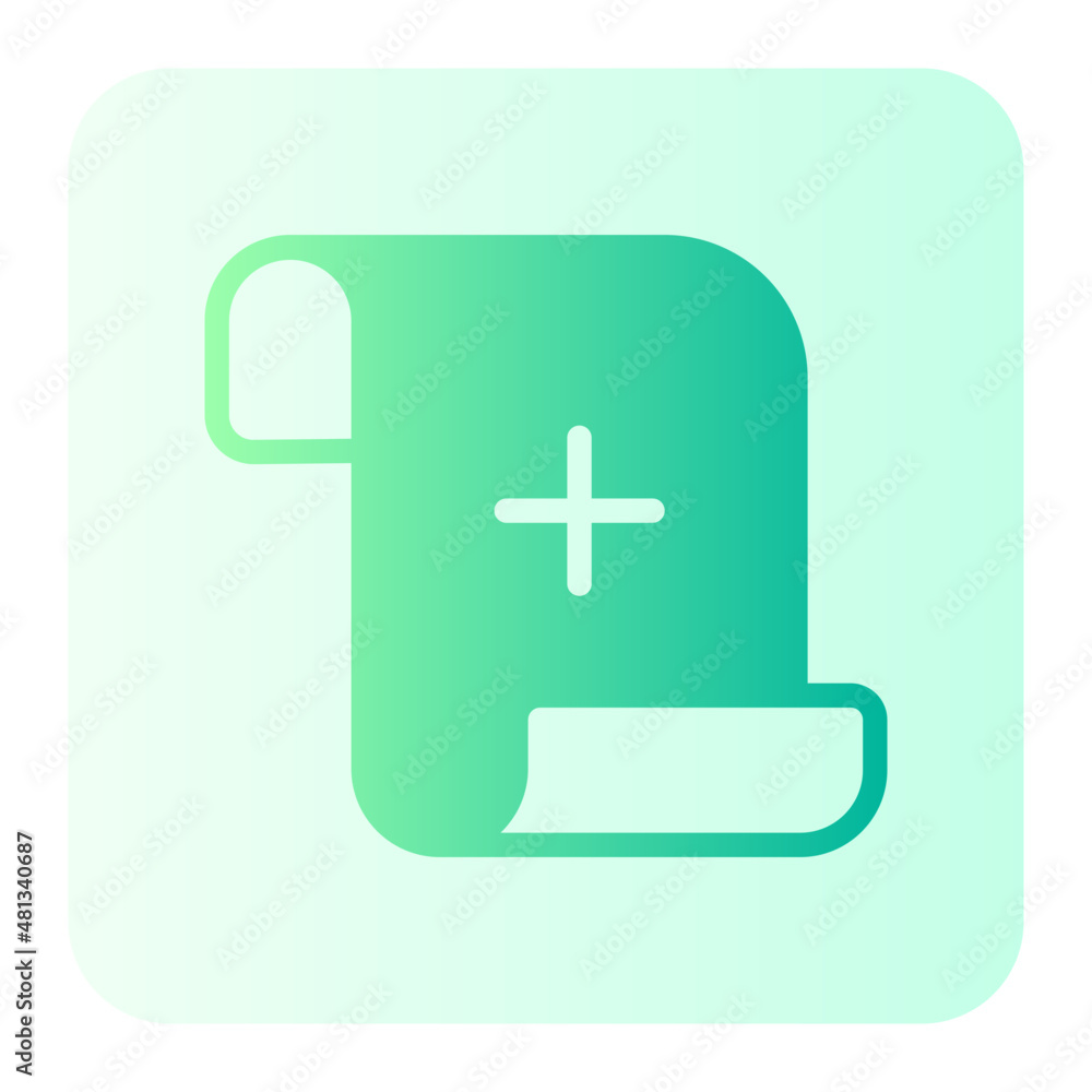 Fototapeta premium paper add gradient icon