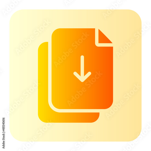 document upload gradient icon