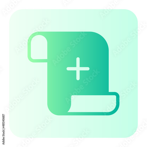 paper add gradient icon