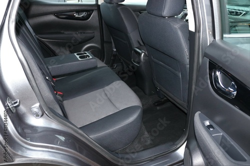 Back seats of car interior. © Ustun