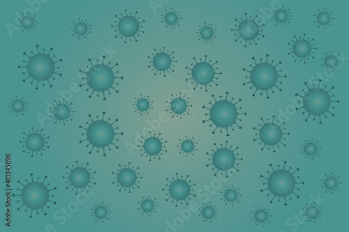 Virus cells background. Vector illustration wallpaper.