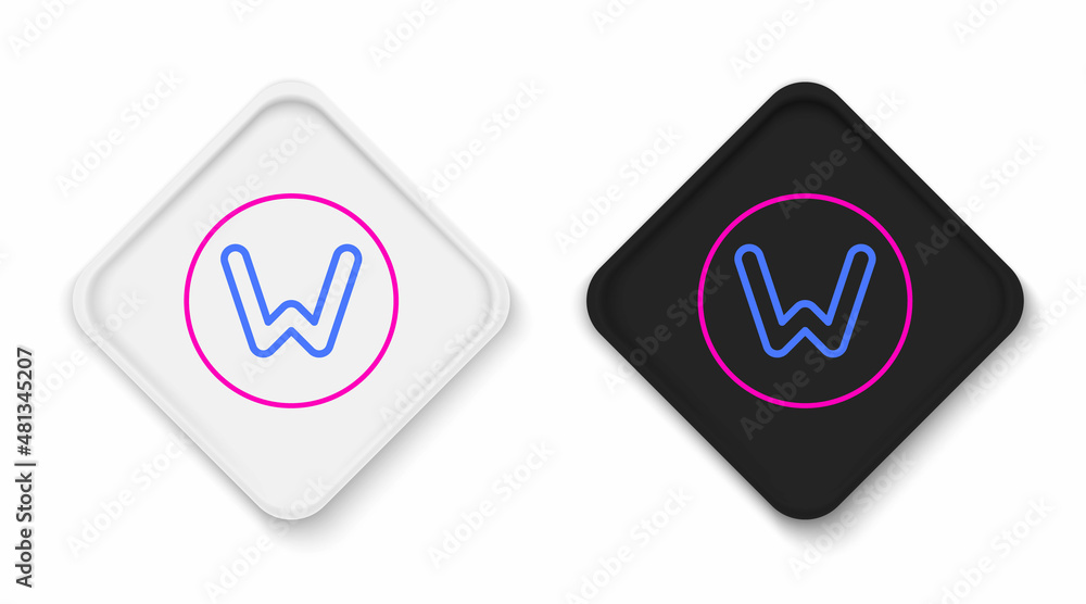 Line Compass north icon isolated on white background. Windrose navigation symbol. Wind rose sign. Colorful outline concept. Vector Line Compass north icon isolated on white background. Windrose navigation symbol. Wind rose sign. Colorful outline concept. Vector