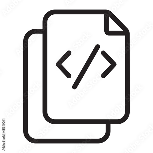 document Ui line icon