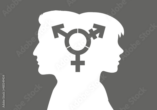 Gender icon transgender symbol