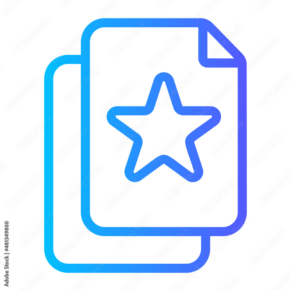 document favorite gradient icon document favorite gradient icon