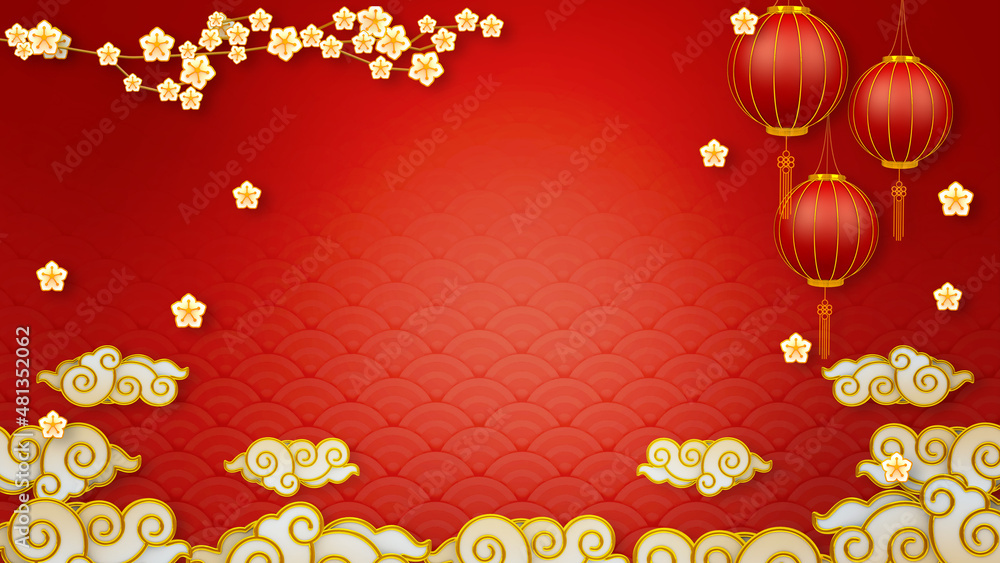 Happy chinese new year for Party and Celebrations With Space for Message Isolated in Red Background. 3D illustration, 3D rendering
Happy chinese new year for Party and Celebrations With Space for Message Isolated in Red Background. 3D illustration, 3D rendering