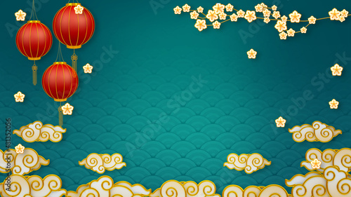 Photography Happy chinese new year for Party and Celebrations With Space for Message Isolated in background